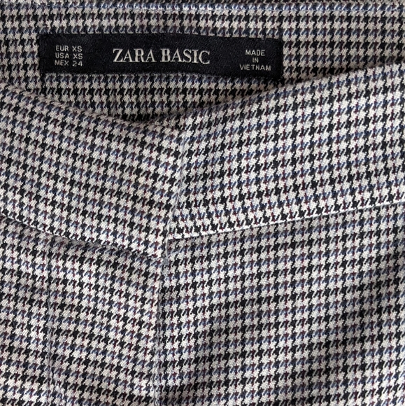 Zara Houndstooth Trousers - Picture 2 of 5